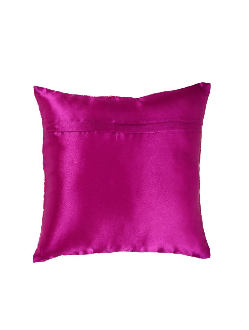 banarasi golden motif designer cushion cover (set of 5) - 17269877 - Zoom Image - 2