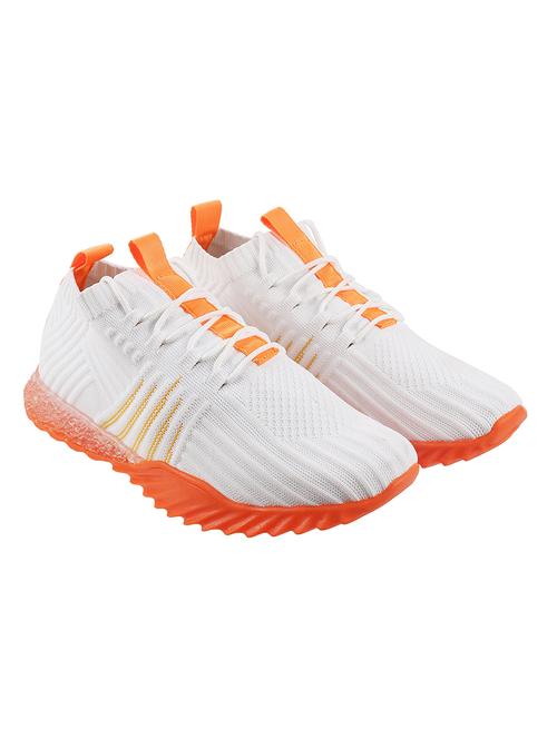 white synthetic lace up sneakers - 17270072 - Very Small Image - 1