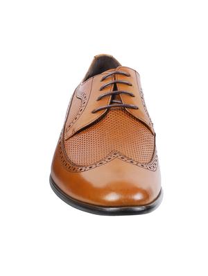 tan leather laceup brouges - 17270085 - Standard Image - 2