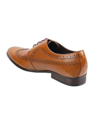 tan leather laceup brouges - 17270085 - Standard Image - 3