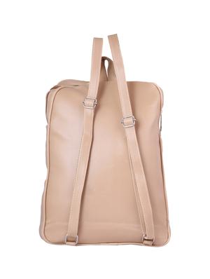 beige leatherette fashion backpack - 17270174 - Standard Image - 2