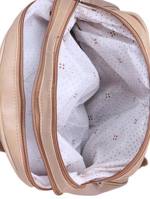 beige leatherette fashion backpack - 17270174 - Standard Image - 3
