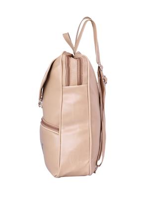 beige leatherette fashion backpack - 17270174 - Standard Image - 4
