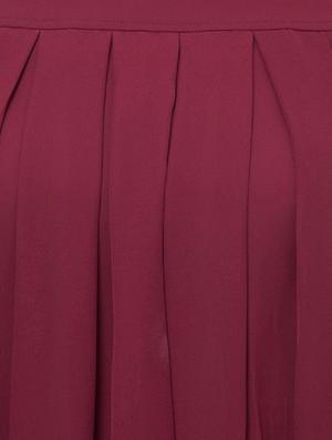 round neck pleated top - 17270225 - Standard Image - 4