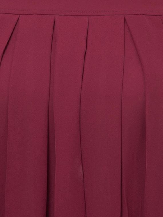 round neck pleated top - 17270225 - Zoom Image - 4