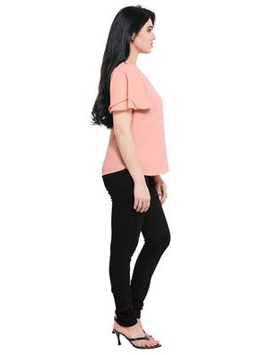 round neck solid top - 17270229 - Standard Image - 2