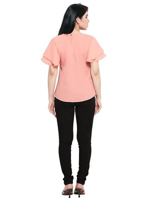 round neck solid top - 17270229 - Standard Image - 3