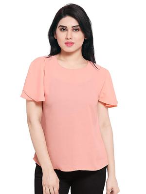 round neck solid top - 17270229 - Standard Image - 4