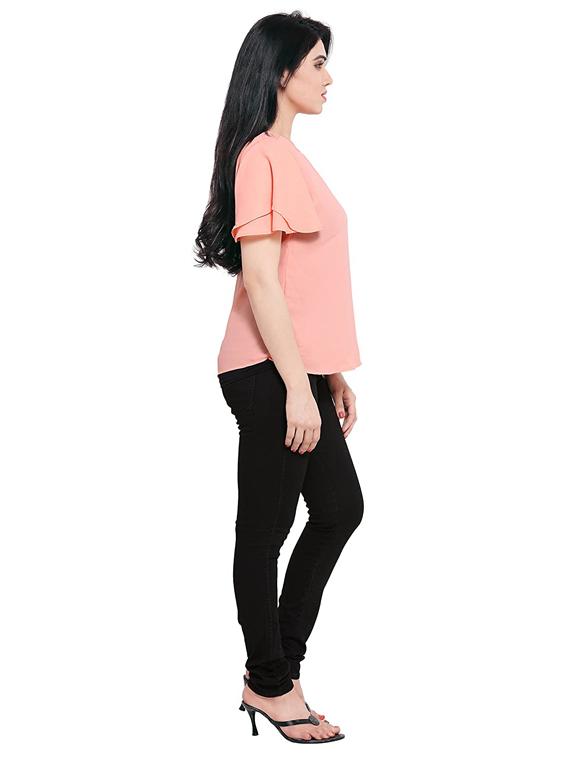 round neck solid top - 17270229 - Zoom Image - 2