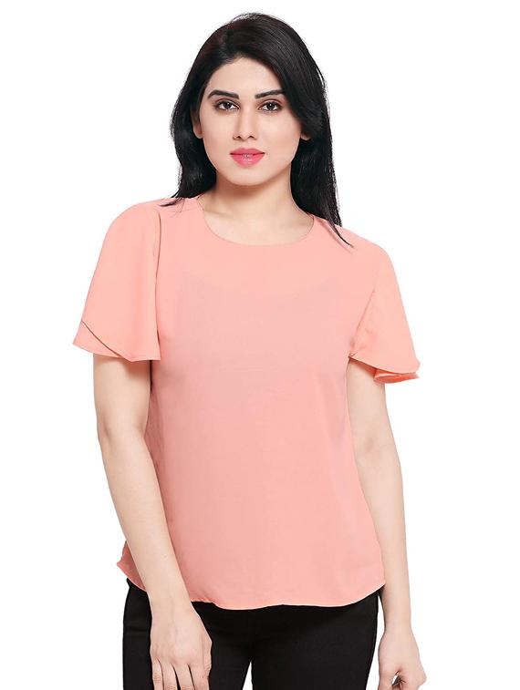round neck solid top - 17270229 - Zoom Image - 4