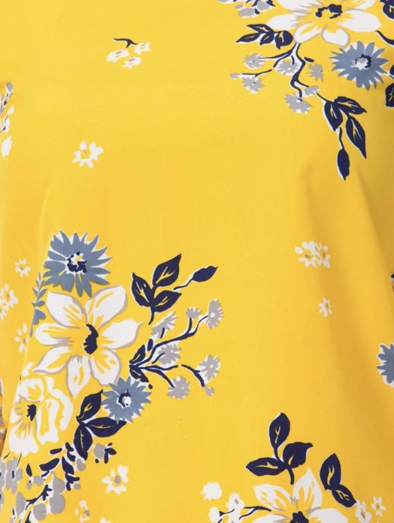 round neck floral top - 17270238 - Zoom Image - 4