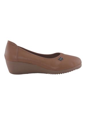 khadim's sharon women brown formal ballerina shoe - 17270392 - Standard Image - 2