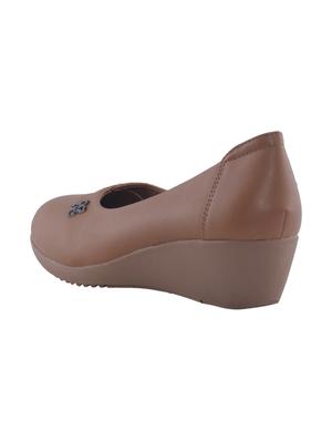 khadim's sharon women brown formal ballerina shoe - 17270392 - Standard Image - 3