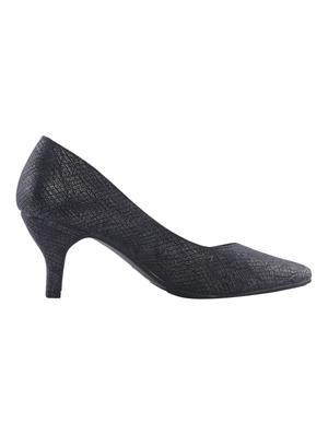 black synthetic slip on ballerina - 17270397 - Standard Image - 2
