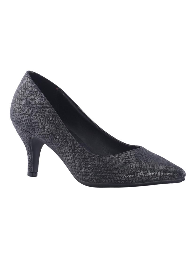 black synthetic slip on ballerina - 17270397 - Zoom Image - 1