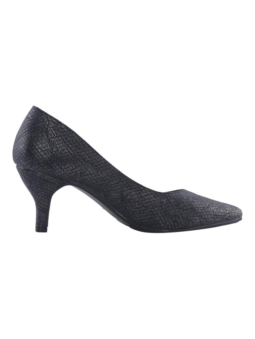 black synthetic slip on ballerina - 17270397 - Zoom Image - 2