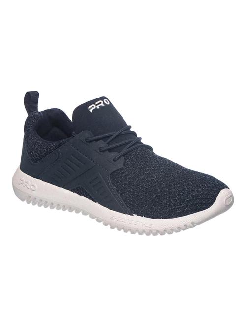 navy fabric laceup sports shoes - 17270441 - Very Small Image - 1