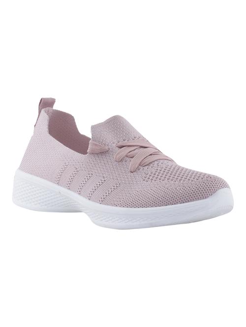 pink fabric laceup sports shoes - 17270446 - Standard Image - 1