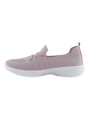 pink fabric laceup sports shoes - 17270446 - Standard Image - 3