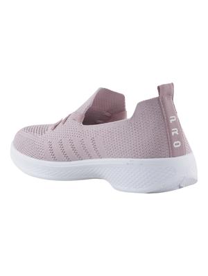 pink fabric laceup sports shoes - 17270446 - Standard Image - 4