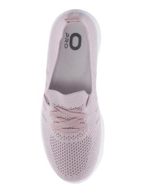 pink fabric laceup sports shoes - 17270446 - Standard Image - 5