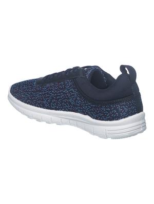 navy fabric laceup sneakers - 17270455 - Standard Image - 3