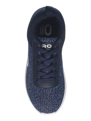 navy fabric laceup sneakers - 17270455 - Standard Image - 4