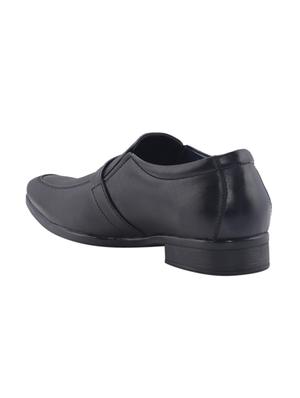 black leather slip on loafers - 17270469 - Standard Image - 3