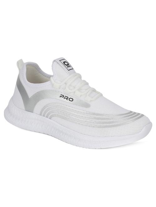 white fabric sport shoes - 17270473 - Standard Image - 1