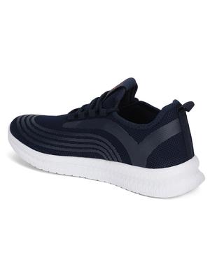 navy fabric sport shoes - 17270474 - Standard Image - 3