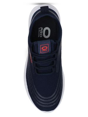 navy fabric sport shoes - 17270474 - Standard Image - 4