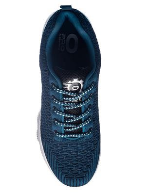 navy fabric & synthetic lace up sneakers - 17270488 - Standard Image - 4