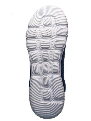 navy fabric & synthetic lace up sneakers - 17270488 - Standard Image - 5