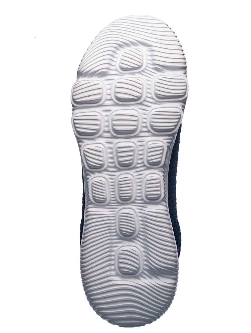 navy fabric & synthetic lace up sneakers - 17270488 - Zoom Image - 5