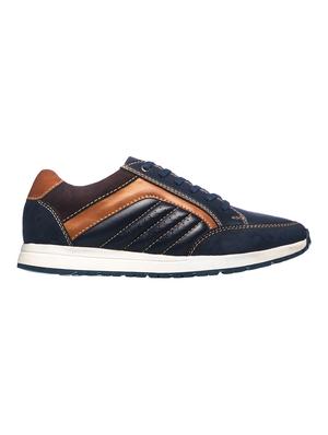 navy lace up sneakers - 17270496 - Standard Image - 2