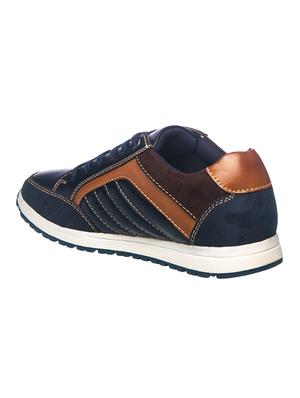 navy lace up sneakers - 17270496 - Standard Image - 3