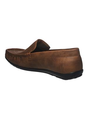 brown mesh & synthetic slip on loafers - 17270548 - Standard Image - 3