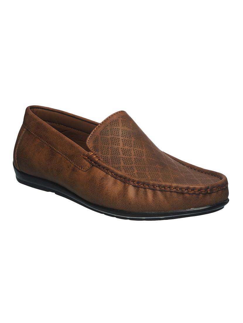 brown mesh & synthetic slip on loafers - 17270548 - Zoom Image - 1