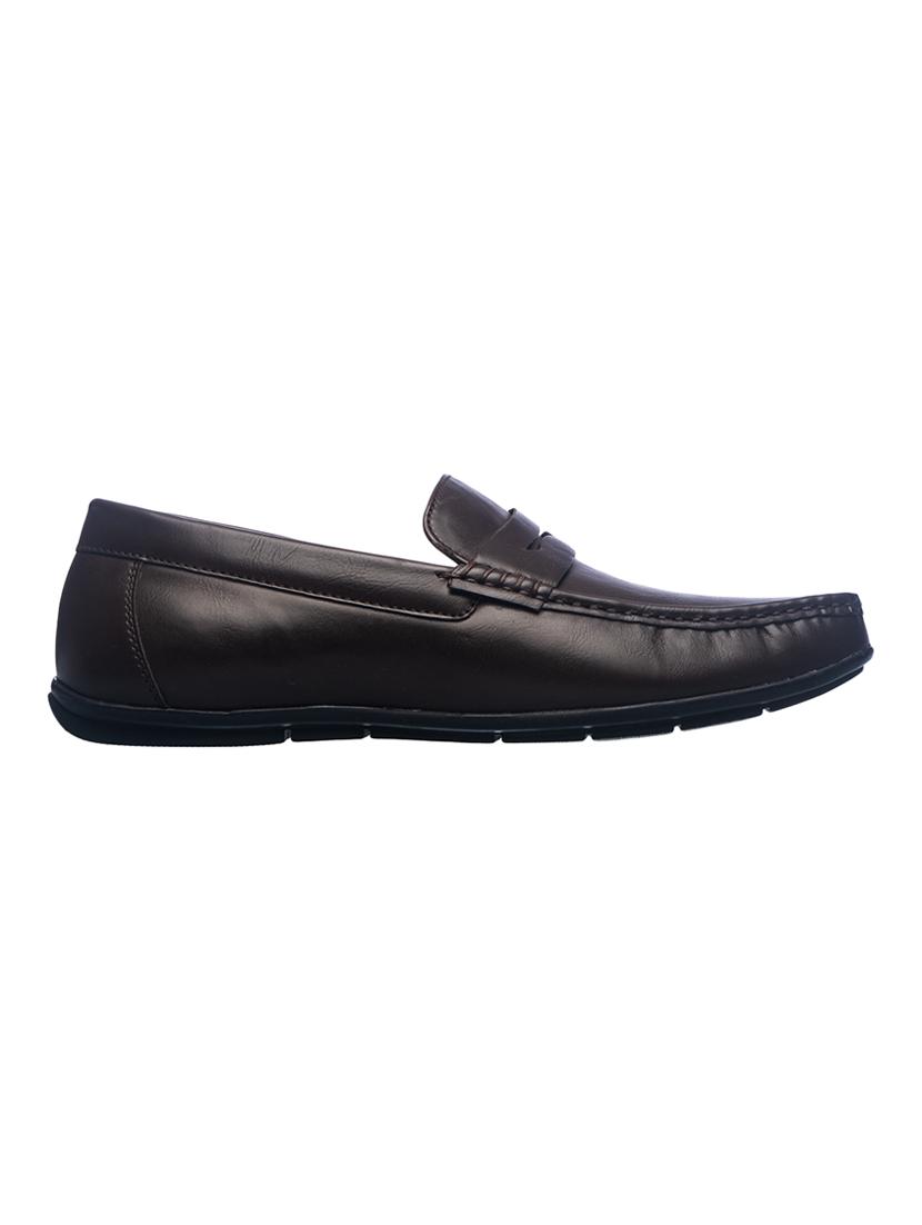 brown mesh & synthetic slip on loafers - 17270550 - Zoom Image - 2
