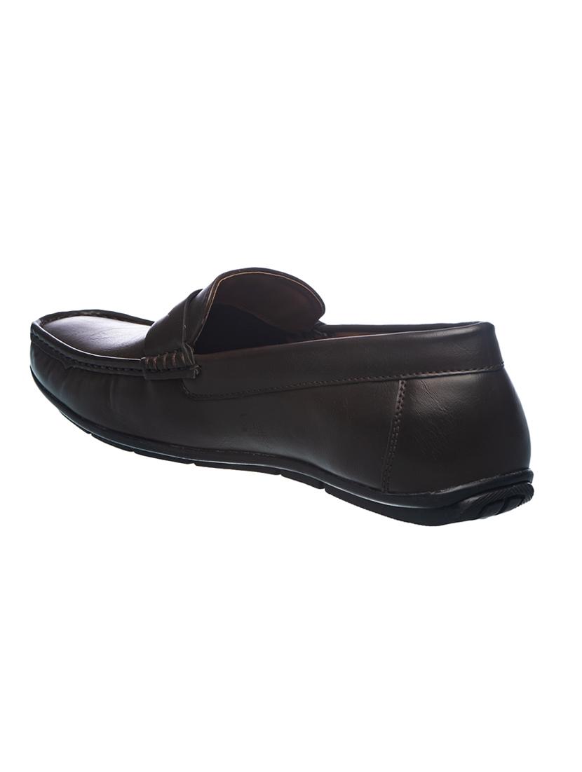 brown mesh & synthetic slip on loafers - 17270550 - Zoom Image - 3