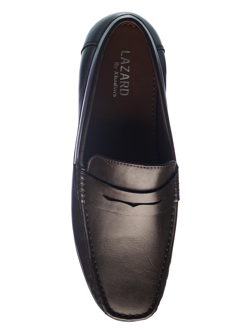 brown mesh & synthetic slip on loafers - 17270550 - Zoom Image - 4