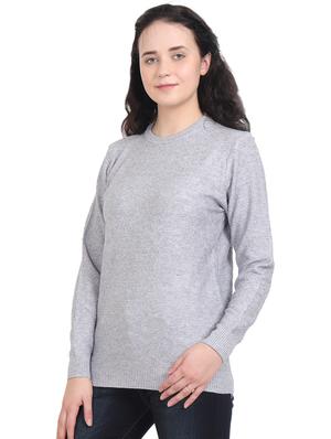 button detail wool pullover - 17271175 - Standard Image - 2