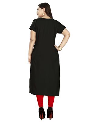 printed straight kurta - 17271199 - Standard Image - 3