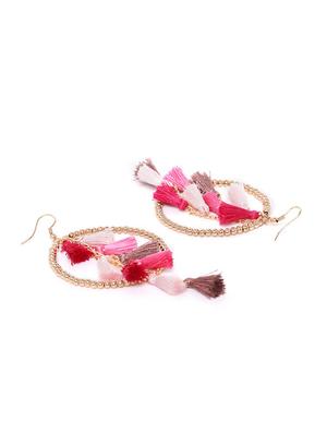 multi colored metal drop earring - 17271375 - Standard Image - 2