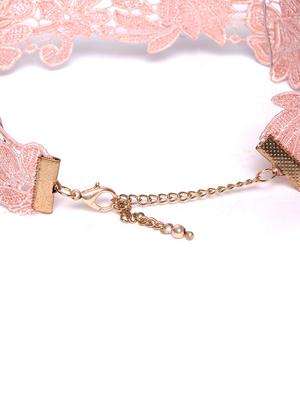 pink metal chain necklace - 17271444 - Standard Image - 2
