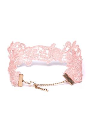 pink metal chain necklace - 17271444 - Standard Image - 4