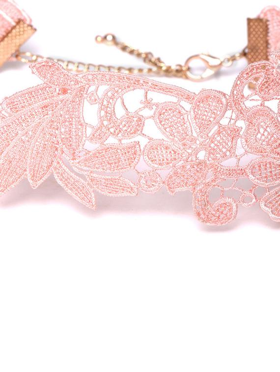 pink metal chain necklace - 17271444 - Zoom Image - 3