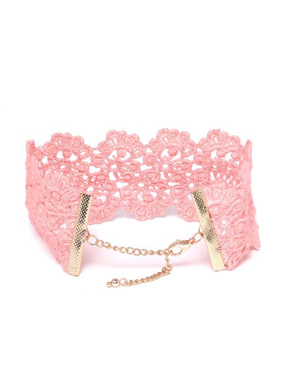 pink metal chain necklace - 17271445 - Zoom Image - 3