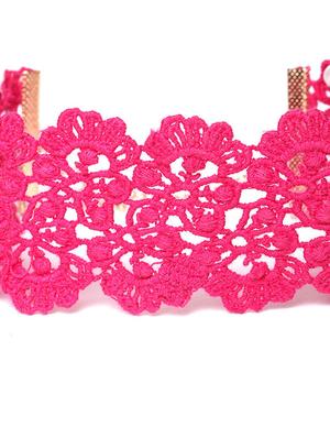 pink metal chain necklace - 17271446 - Standard Image - 4