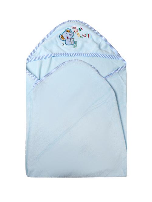 blue cotton bath towel - 17271457 - Standard Image - 1